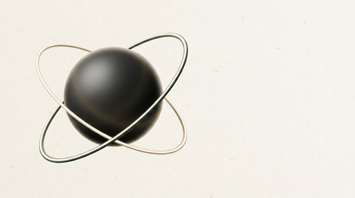 The Gray Matter Group mark: a dark sphere with light curving around it